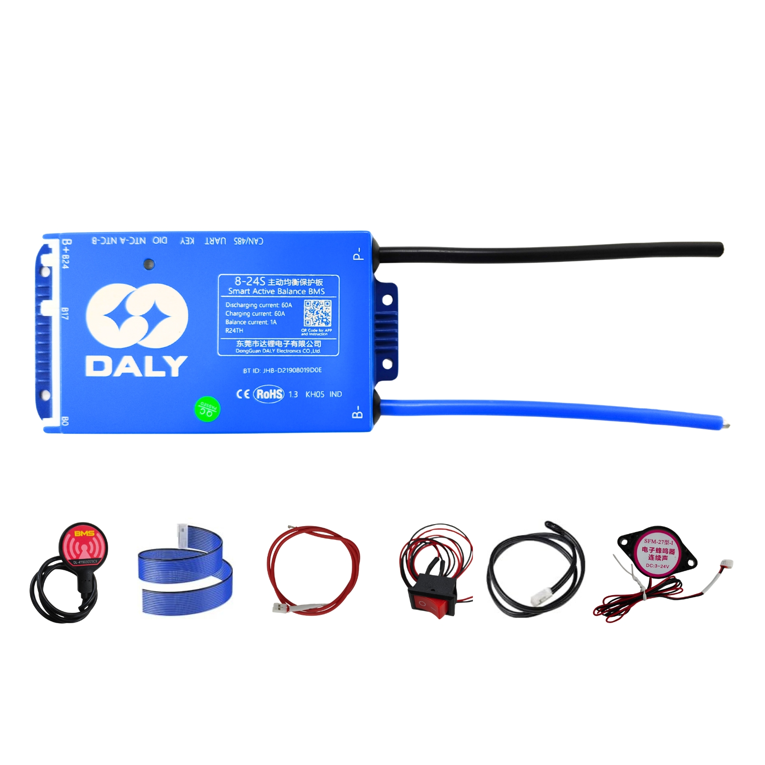 DALY 100BAL SMART BMS 8-24S 60A